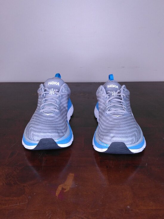 HOKA Gaviota 5 Shoes Mens SIZE 15 BLUE Gray COOL GREY White 1127929 LDVB RUNNING main image 16
